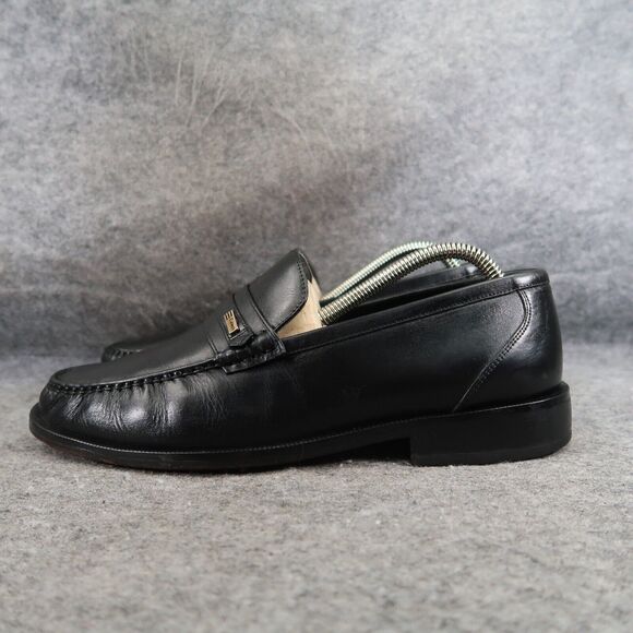 Calimod Shoes Mens 41 Loafer Moccasin Classic Slip On Leather Lifestyle Black - Picture 3 of 16